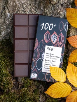 Tavoletta di Cioccolato Fondente Extra 100% con Fave di Cacao - 3