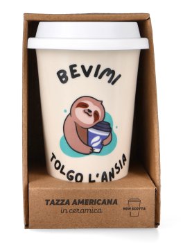 Tazza Americana in Ceramica "Soorprendimi" - Bevimi Tolgo l'Ansia - 2