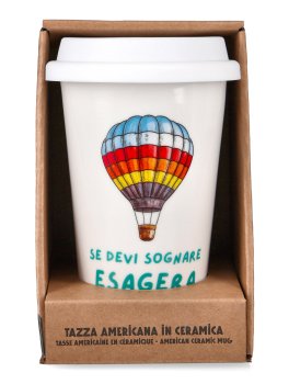 Tazza Americana in Ceramica "Soorprendimi" - Mongolfiera - 3