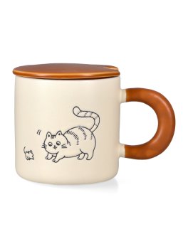 Tazza in Ceramica con Coperchio e Cucchiaino in Acciaio - Handy Mug: I Just Want a.... - 3