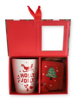 Tazza in Ceramica e Calzini Natalizi - Holly Jolly Christmas Box - 5