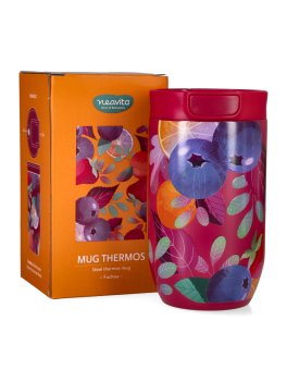 Tazza Thermos in Acciaio FruttaAttiva - Fucsia - 2