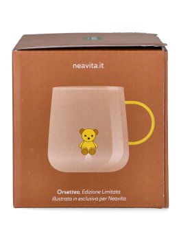 Tazza Vetro in Vetro Borosilicato Orsetto - Miele - 4