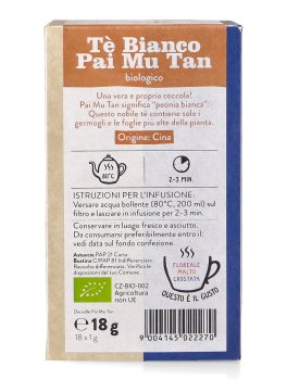 Tè Bianco Pai Mu Tan Bio in Filtro - 2