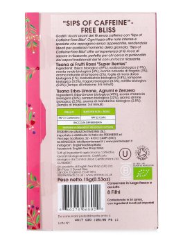 Tea Library Book - Mini Cofanetto con 8 Bustine di Tè Biologico - Sips of Caffeine Free Bliss - 2