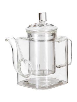 Teiera con Filtro in Vetro Borosilicato - Linda - 1