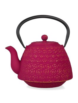 Teiera in Ghisa con Decori Oro "Sakura" Fucsia - 1