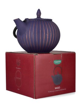Teiera in Ghisa per Tisane in Foglia Nago - Viola - 4