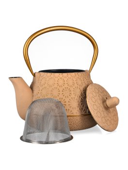 Teiera in Ghisa per Tisane in Foglia "Nara" - Beige Rosè - 2