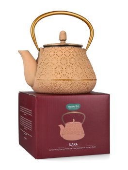 Teiera in Ghisa per Tisane in Foglia "Nara" - Beige Rosè - 4