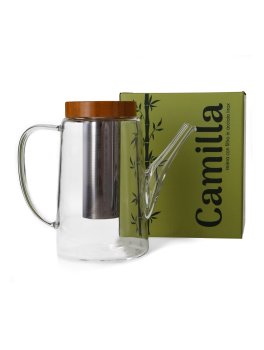 Teiera in Vetro Borosilicato e Bambù - Camilla - 2