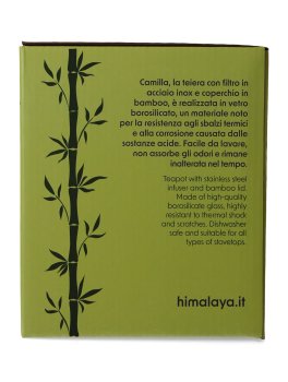 Teiera in Vetro Borosilicato e Bambù - Camilla - 4