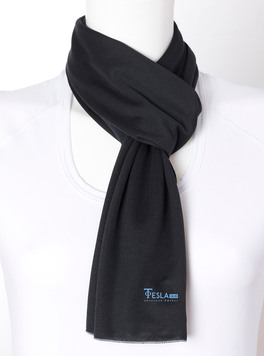Tesla-1618 - Sciarpa - Misura 20x150 cm - Colore Nero - 1