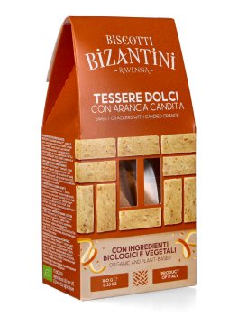 Tessere Dolci Crackers con Arancia Candita Bio - 1