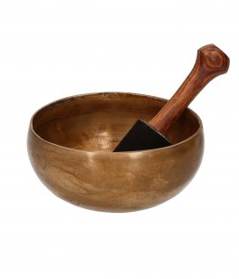 Campana Tibetana "Ring Bell" Battuta a Mano + Bastoncino per Campana - 2