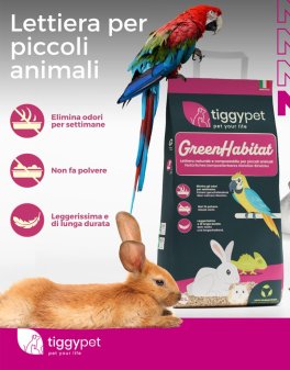 Tiggypet Green Lettiera per Piccoli Animali - 3