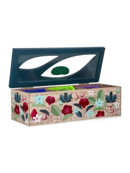 Tisana Collection - Cofanetto in Legno Azzurro con Tisane e Infusi Bio in Filtro - 4