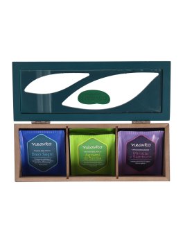 Tisana Collection - Cofanetto in Legno Azzurro con Tisane e Infusi Bio in Filtro - 5