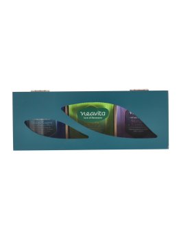 Tisana Collection - Cofanetto in Legno Azzurro con Tisane e Infusi Bio in Filtro - 6