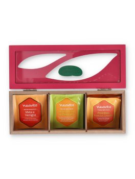 Tisana Collection - Cofanetto in Legno Rosa con Tisane e Infusi Bio in Filtro - 4