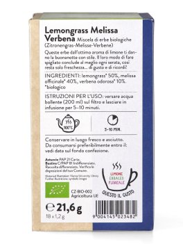 Tisana Lemongrass Melissa Verbena Bio         - 2