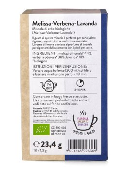 Tisana Melissa Verbena Lavanda Bio   - 2