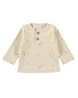 Top Maniche Lunghe Bimbo Teo - Field Print - 1