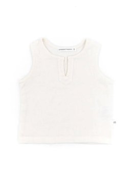 Top Smanicato Muslin Bimbo - Bianco - 1