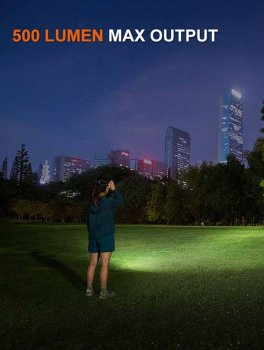 Torcia Frontale Nera 500 Lumen - 6