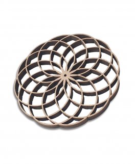 Toroide - Energizzante Traforato in Legno Okume