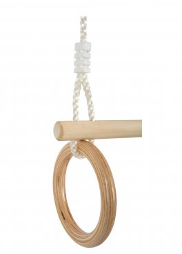 Trapezio con Anelli da Ginnastica in Legno - 2