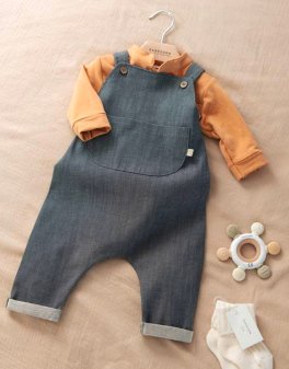 Tuta Salopette Bimbo - Jeans Blu - 2