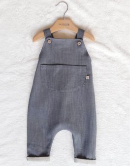 Tuta Salopette Bimbo - Jeans Blu - 4