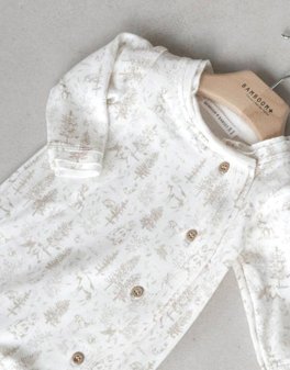 Tutina Apertura Laterale con Piedini - Woodland - 2