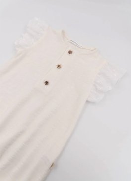 Tutina Estiva Bimba - Off White - 2