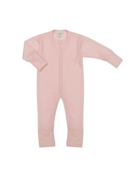Tutina in Lana Merino e Seta - Pigiamino Bimbo - Light Pink - 2