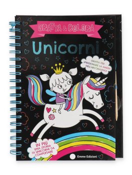 Unicorni - Gratta e Colora — Libro - 1