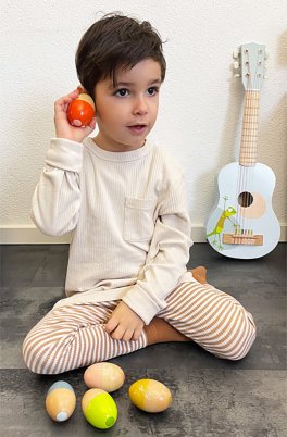 Uova Musicali in Legno "Groovy Beats" - 12