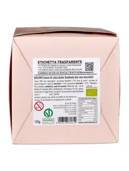 Uovo di Cioccolato Fondente con Nocciole Bio - Golovo - 4