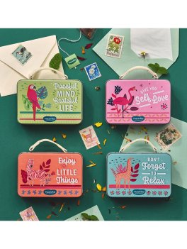 Valigetta "Enjoy the Little Thinks" con 4 Tisane in Filtro - Arancione - 5