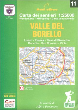 Valle del Borello - Carta dei Sentieri n. 11 — Libro - 1