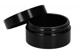 Vasetto Nero Vuoto per Cosmetici con Tappo - 2