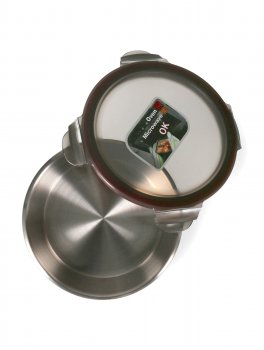 Contenitore Tondo in Acciaio Inox - Flora - 3