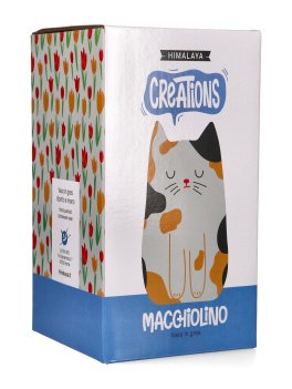 Vaso Gatto in Gres Dipinto a Mano - Macchiolino - 5