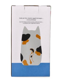 Vaso Gatto in Gres Dipinto a Mano - Macchiolino - 6