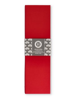Ventaglio in Legno e Tessuto Rosso - 2