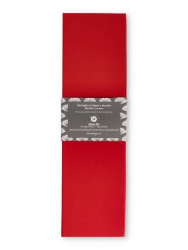 Ventaglio in Legno e Tessuto Rosso - 3