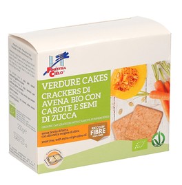 Verdure Cakes - Crackers di Avena Bio con Carote e Semi di Zucca