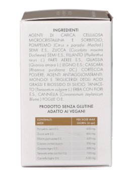 Vermint - Integratore di Estratto di semi di Pompelmo, semi di Zucca, Cascara, Quassio, Picrorhiza, Tanaceto e Cannella. - 7