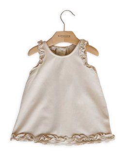 Vestito Bimba a Grembiule - Sand - 1